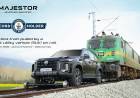 MG MAJESTOR, India’s First D+ Suv, sets a new GUINNESS WORLD RECORDS™ title feat. for Pulling The Heaviest Train by an SUV on Rail