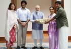 Mrs Kushbu sundar met PM Shri Nrendra Modi ji