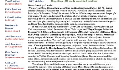 Mega Hunger Relieving Program(9 locations to 1200 people