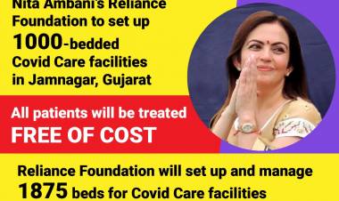 Reliance Foundation to set up 1000-bedded Covid Care facilities in Jamnagar