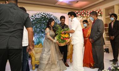 The Honourable Chief Minister of Tamil Nadu Mr M K Stalin  attended the wedding