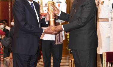 Venu Srinivasan, Chairman TVS Motor Company, awarded Padma Bhushan for his contribution to the field of trade and industry