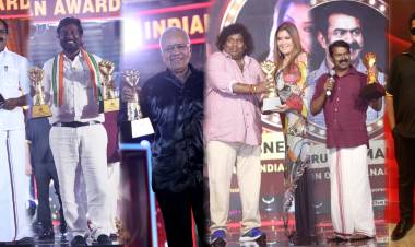 இந்தியன் விருதுகள் 2022 நிகழ்ச்சியில் 100 பிரபலங்களுக்கு ஜான் அமலன் மற்றும் சினேகா நாயர் ஆகியோர் இணைந்து விருதுகள் வழங்கினர்.