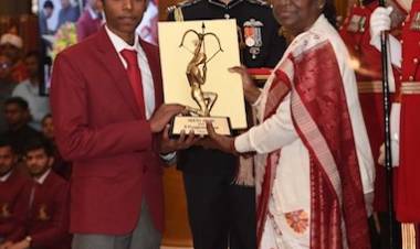 சதுரங்கப் போட்டியில் அர்ஜுனா விருதைப் பெற்ற முகப்பேர் வேலம்மாள் பள்ளி மாணவன்!