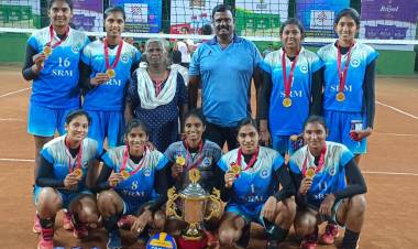 Tamil Nadu State Intercollegiate Volleyball (Women) Championship - Won GOLD Medal-reg