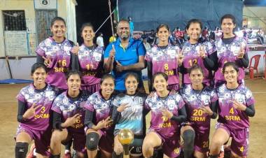 All India Volleyball women Tournament at Gadchandur-Gold Medal