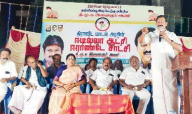 பாதிரிவேடு பகுதியில் திமுகவின் இரண்டாண்டு சாதனை தெருமுனை பிரச்சார கூட்டம்