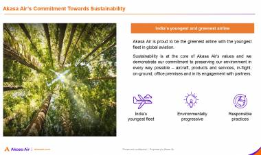 Akasa Air reaffirms its commitment to being the most environmentally progressive airline in global aviation