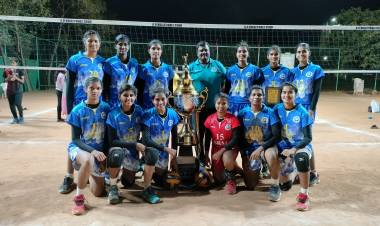 1st State Level Invitation open Volleyball (W)Tournament -SRM IST WON GOLD Medal 