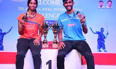 SRMIST Shines at Telangana India International Challenge Badminton 2025