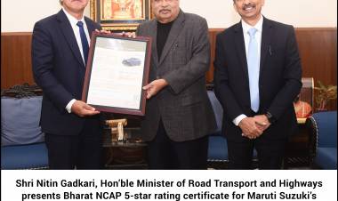 India’s First Global EV, Maruti Suzuki e VITARA receives 5-star Bharat NCAP safety rating