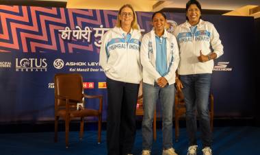 Mumbai Indians skipper Harmanpreet Kaur and WPL - MI Team at their pre-season