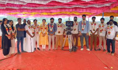 சாந்தி டாக்கீஸ் அருண் விஸ்வா வழங்கும், இயக்குநர் ஹரிஹரசுதன் அழகிரி இயக்கத்தில் பாரத்- சான்வி மேக்னா நடிக்கும் 'புரொடக்‌ஷன் நம்பர் 4' திரைப்படத்தின் படப்பிடிப்பு பூஜையுடன் தொடங்கியது!