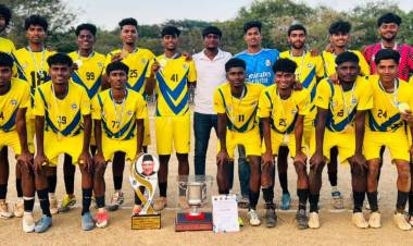 SRMIST Football Men's Team Won the State Level Inter Collegiate Tournament