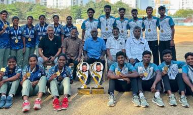 SRMIST Ball Badminton Men's and Women's Team won the State Level Inter Collegiate Tournament