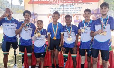 Aditya Mehta Foundation Para Cyclists Shine  at Para Track Cycling National Championship