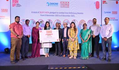 இரத்தசோகையை எதிர்த்துப் போராட உதவுவதாக 20,911 சுகாதாரப் பணியாளர்கள் உறுதியளித்துள்ளது டானோன் இந்தியா ஆசிய சாதனைப் புத்தகத்தில் மைல்கல் படைத்துள்ளது