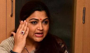 In Coimbatore, Khushbu Sundar, who is also the State vice-president of the Bharatiya Janata Party, spoke during an election campaign on Friday.
