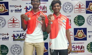 SRMIST VDP Campus Athletes Shine at All India Inter University Wushu Championship 2025–2026