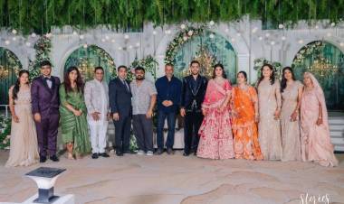  Lalwani Family Hosts Grand Wedding Reception for Harsh and Chandana