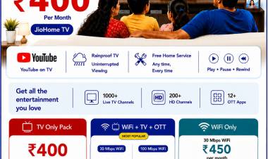 Jio Unveils 3 New ‘JioHome’ Packs in Tamil Nadu Starting at ₹400/Month: TV Only Pack, WiFi Only Pack, 3-In-1 Packs