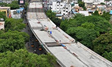   தேனாம்பேட்டை–சைதாப்பேட்டை நான்கு வழிச்சாலை மேம்பாலம்: நவம்பர் மாத இறுதியில் திறக்க திட்டம்.  