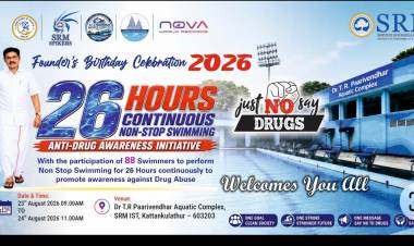 26 Hours Continuous Non-Stop Swimming – Anti-Drug Awareness Initiative as part of the Founder’s Birthday Celebration 2026