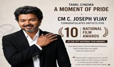 Tamil cinema celebrates 10 National Film Awards as CM Vijay congratulates winners