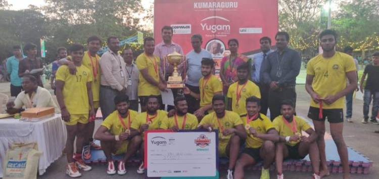 SRM IST Kabaddi Men Team won Dr Mahalingam Trophy @ Coimbatore