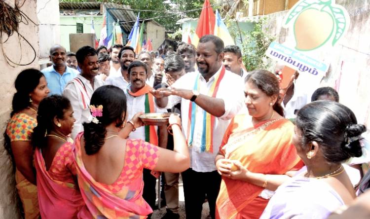 PMK Candidate Dr Sam Paul campaigned in Greams Road