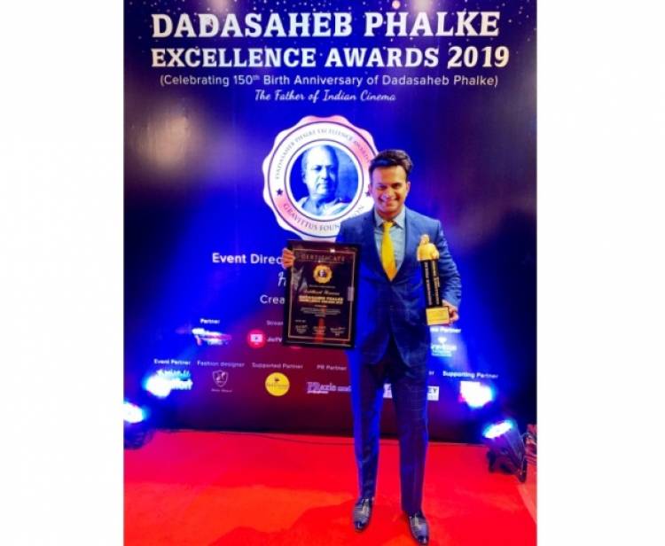 Siddharth Kannan wins ‘Dadasaheb Film Excellence Awards 2019’ 