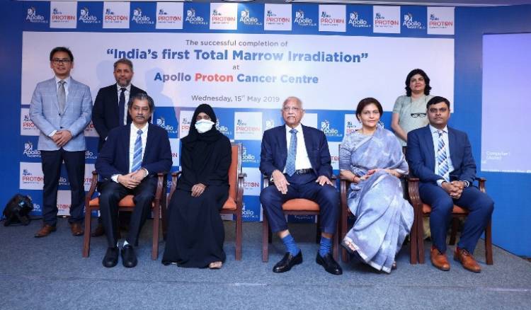 "India’s First Total Marrow Irradiation Procedure" at "Apollo Proton Cancer Centre"