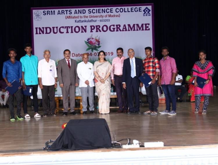 SRM Arts and Science College conducted Induction day