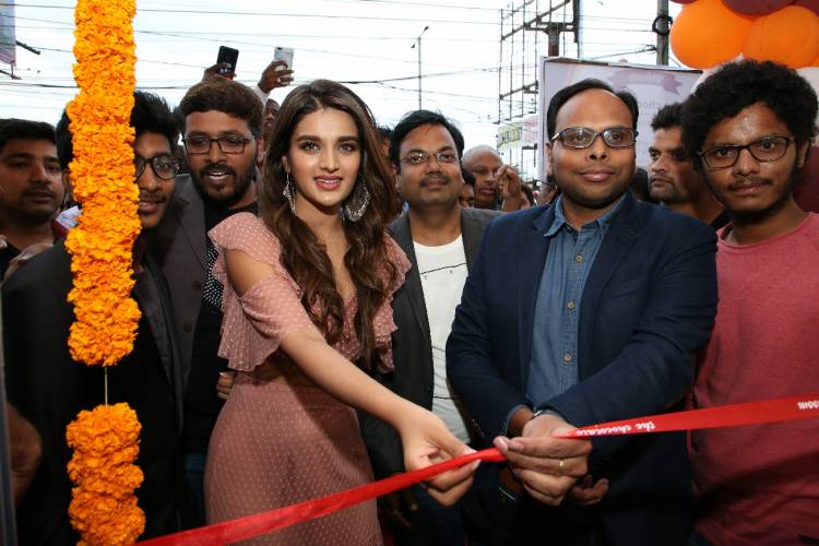 Actress Niddhi Agerwal inaugurates The Chocolate Room first Co- Working Café & Lounge