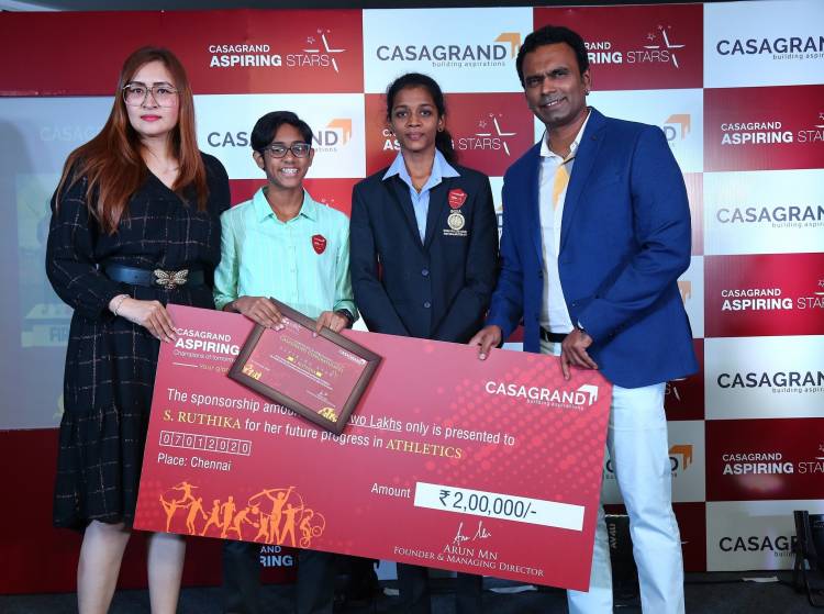 CASAGRAND Aspiring Stars Program Felicitates Three Young Sports Champions