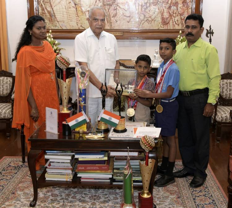 VELAMMAL’S YOGA CHAMPIONS WERE  HONOURED BY THE  GOVERNOR  OF TAMIL NADU