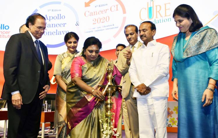 Hon'ble Governor Dr (Smt) Tamilisai Soundararajan, inaugurates the Apollo Cancer Conclave!