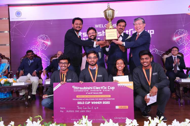 TEAM ‘CON-SOL-E 4.0’ from Institute of Technology, NIRMA University emerges as Winners of 5th Mitsubishi Electric Cup