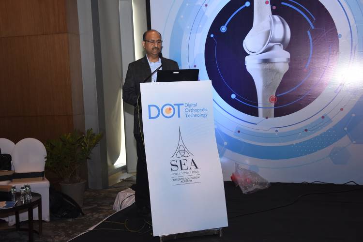 Live Knee Surgery using KNE3WIZ technology at Digital Orthopedic Technology (DOT 2020) 