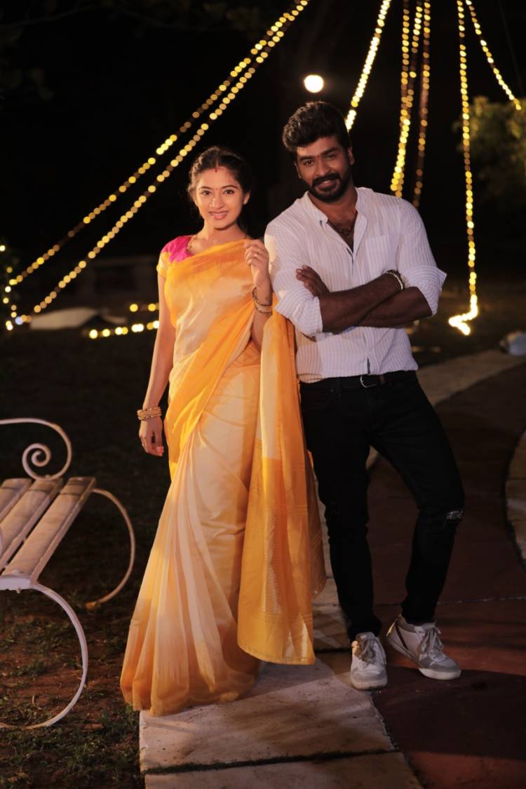 Colors Tamil brings special celebrities Comedian Adhavan and Actress Sanjana Singh to celebrate Valentine Weekend