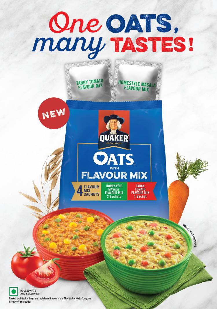 QUAKER OATS BRINGS FIRST-OF-ITS-KIND FOOD FLAVOUR INNOVATION IN OATS CATEGORY TO INDIA
