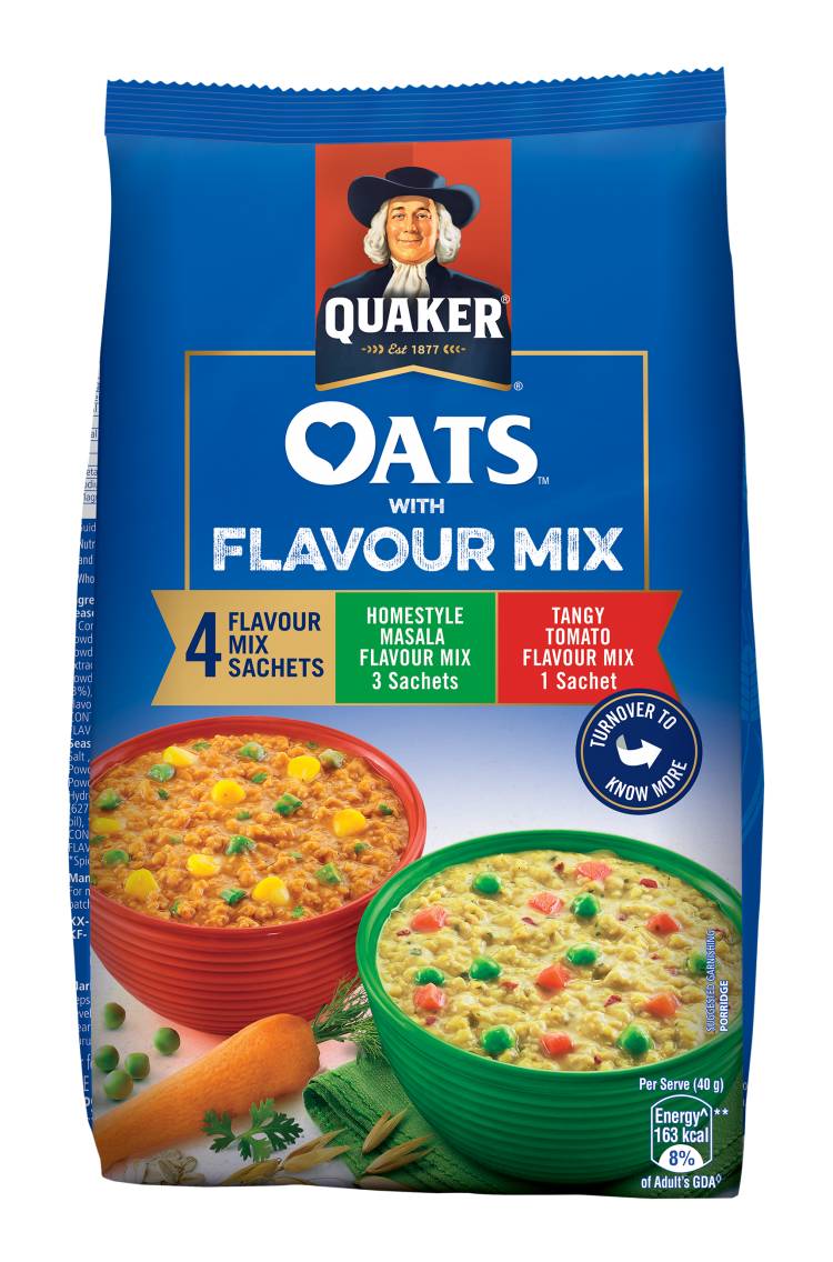 QUAKER OATS BRINGS FIRST-OF-ITS-KIND FOOD FLAVOUR INNOVATION IN OATS CATEGORY TO INDIA
