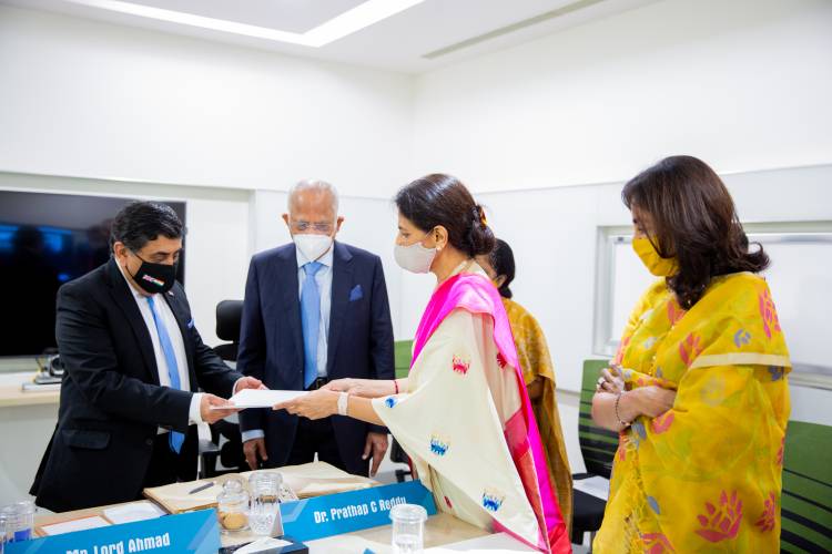 Apollo Hospitals Chennai honoured by visit of Lord Ahmad of Wimbledon, Minister for South Asia and the Commonwealth, FCDO - welcomed by Dr. Prathap C Reddy