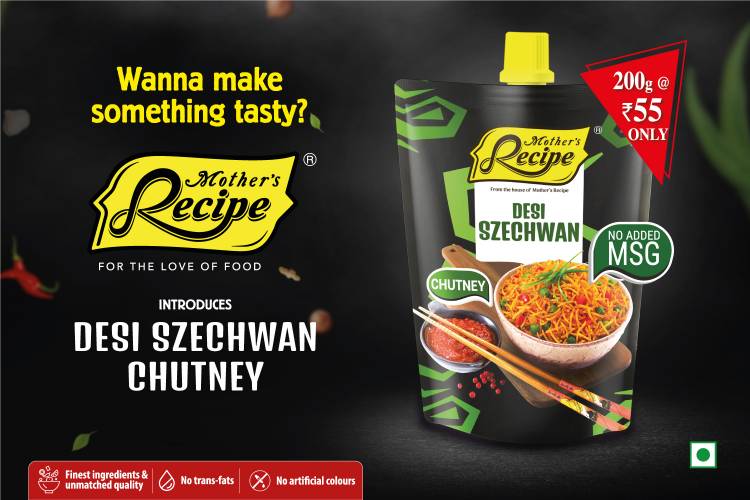 Mother’s Recipe introduces its newly launched spout pack Szechwan chutney