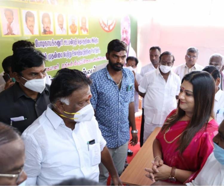  AIADMK star campaigner Apsara Reddy's Election campaign at  Theni district.