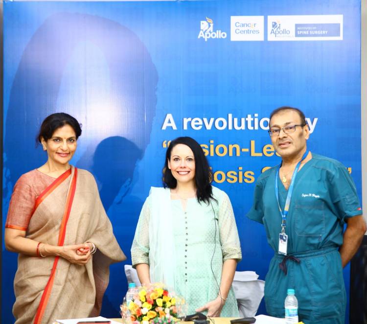 Apollo Hospitals Performs Fusion-less Scoliosis Surgery on a US Citizen