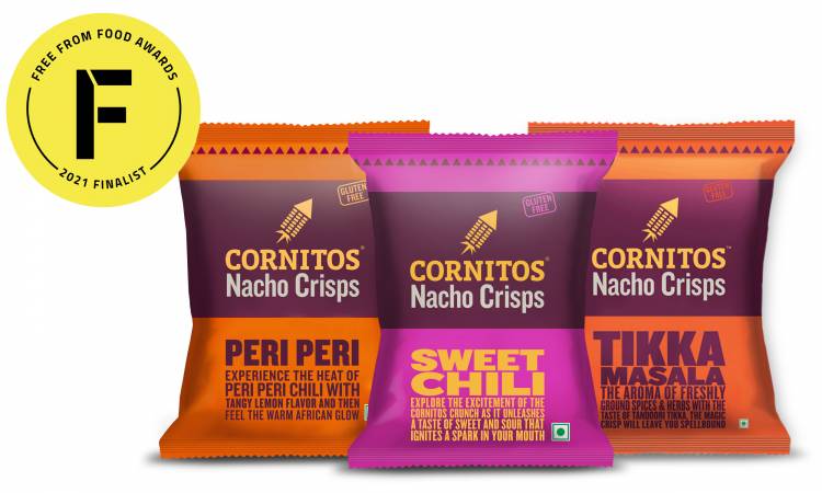 Cornitos shines at UK ‘Free From Food Award 2021’, an International accolade for its exotics nachos range