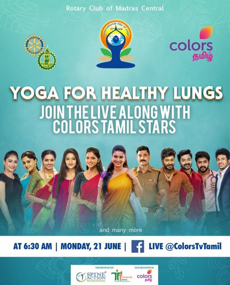 Colors Tamil celebrates yoga from home: Promotes the importance of fitness and healthy lifestyle on International Yoga Day 2021