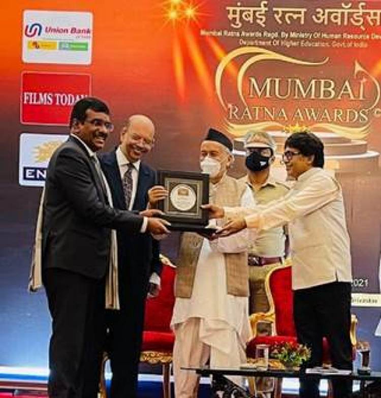 Shri Rajkiran Rai G awarded the prestigious 'Mumbai Ratna Award'   