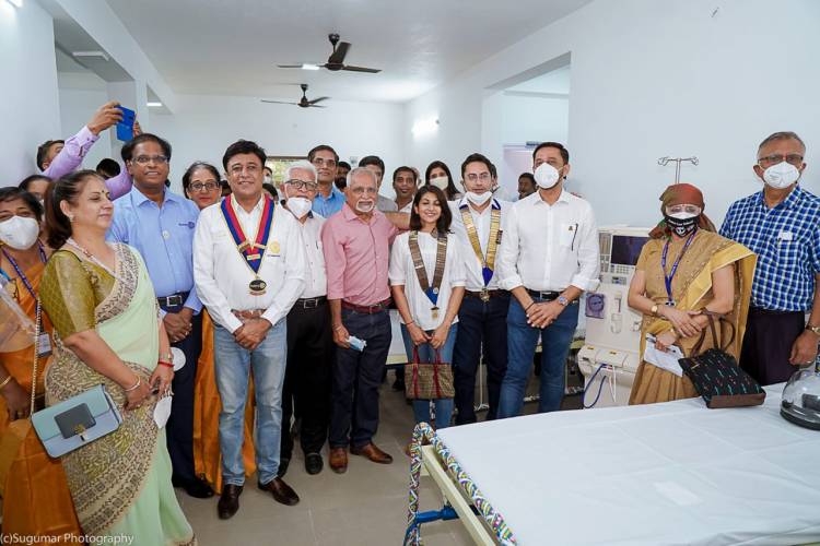 Inauguration of a Sathyalok Shanti Lulla MWRT -10 RCCC TANKER Foundation Dialysis Unit